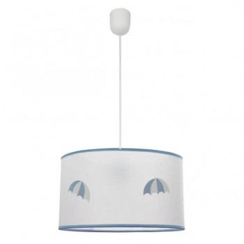 Distribuidor - Lâmpadas Diversas | Colgantes Infantil | COLGANTE LLUVIA 1XE27 CELESTE REGX30D Ref: 086693048